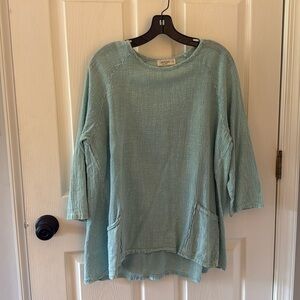 Teal blue tunic